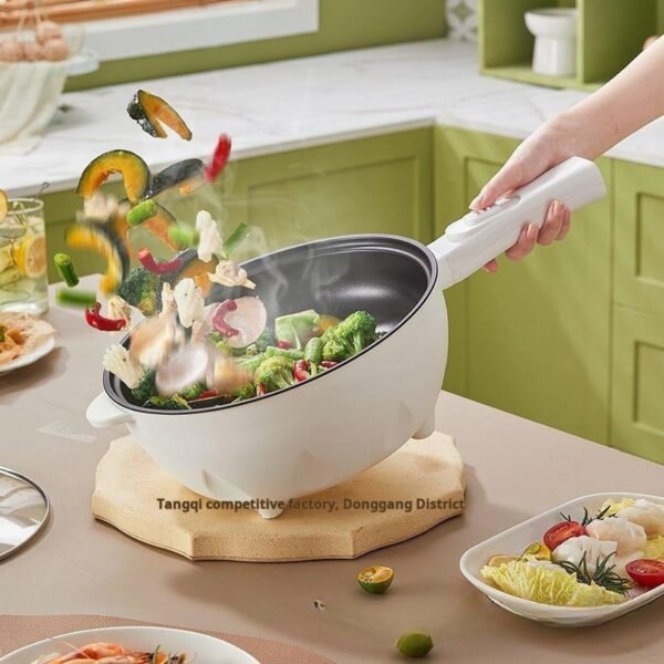 New cooking and cooking household integrated electric pot multifunctional electric frying pan dormitory electric frying pan student stir fry rental house frying pan - Image 2