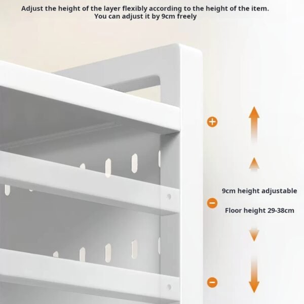 Scalable kitchen microwave shelf, oven rack, household countertop, desktop, double-layer rice cooker storage bracket - Image 3