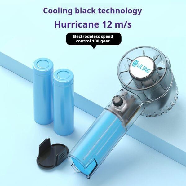 new high-speed fan with 100 speed stepless speed regulation, high wind power, handheld battery, detachable dust blowing 2-in-1 - Image 2