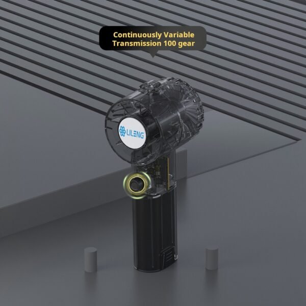 New high-speed fan with 100 speed stepless speed regulation, high wind power, handheld battery, detachable dust blowing 2-in-1 - Image 4