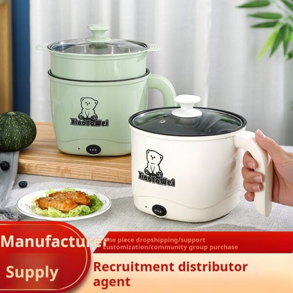 Multi functional electric cooking pot, integrated pot, instant noodle pot, household small electric pot, student dormitory miracle appliance, mini electric heating pot