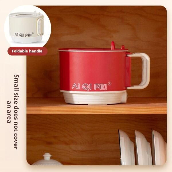 Instant noodle pot, dormitory small electric pot, non stick pot, multifunctional, low-power electric pot, mini student folding handle - Image 3