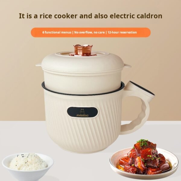 Mini electric cooker Smart home electric cooker Dormitory multi-function electric cooker Rice Congee soup electric hot pot - Image 2