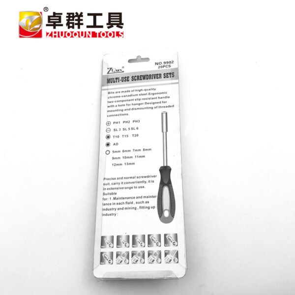 Electrical insulation 20 in one multifunctional socket handle, batch head combination hardware tool, screwdriver, manual tool - Image 5