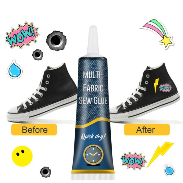JUE-FISH Fabric mending glue, special glue for clothes, printing glue for pants, insole glue, glue for repairing holes in jeans and other fabrics - Image 9