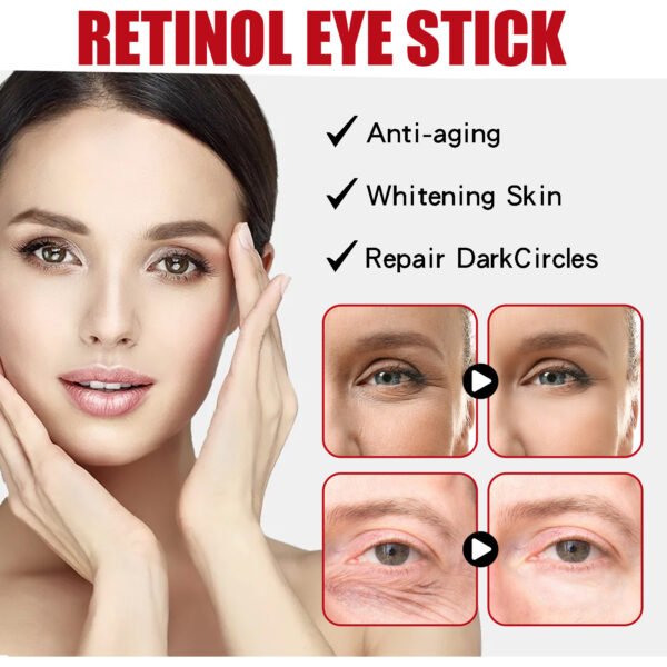 Jaysui Retinol Anti Wrinkle Eye Cream moisturizes and cares for staying up late, dark circles, eye bags, eye wrinkles, and eye area cream - Image 3