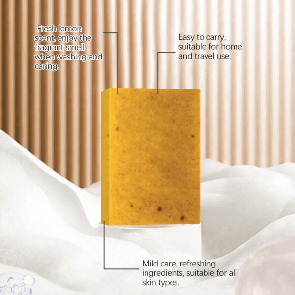OCEAURA Lemon Turmeric Kojic Acid Soap - Deep-cleansing, Moisturizing, Refreshing and Oil-controlling Body Wash Soap - Image 9