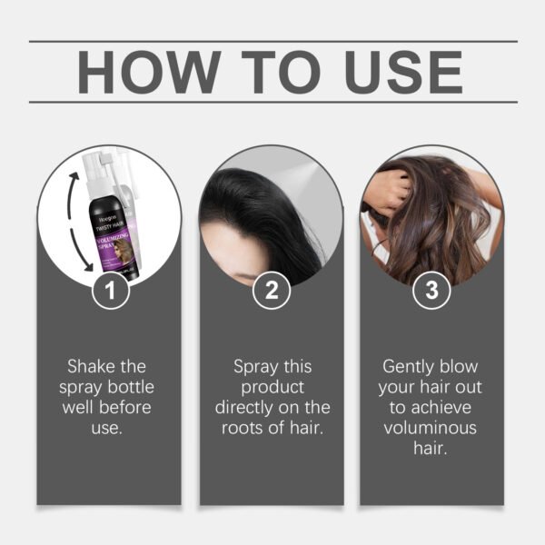 Hoegoa Hair volumizing spray. A lazy person's go-to spray for oil removal, providing a fresh and long-lasting styling effect without washing - Image 8