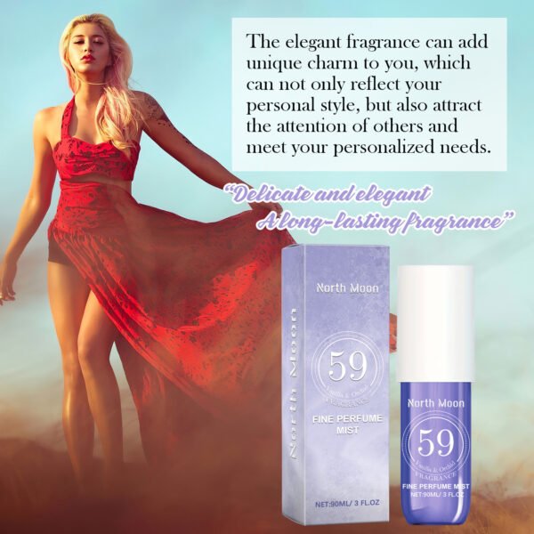 North Moon Vanilla perfume spray. Fresh and natural orchid fragrance, elegant and subtle and long - lasting delicate smell. A perfume for dates - Image 10