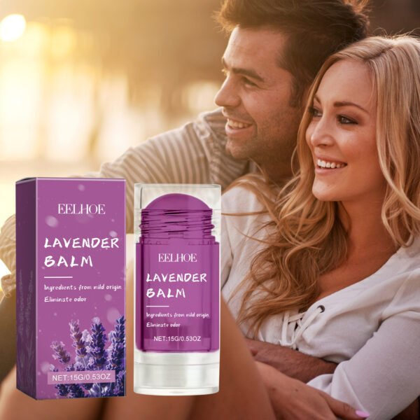 EELHOE Lavender Floral Fragrance Cream Portable Women's Solid Fragrance Cream Fresh Light Fragrance with a lasting scent