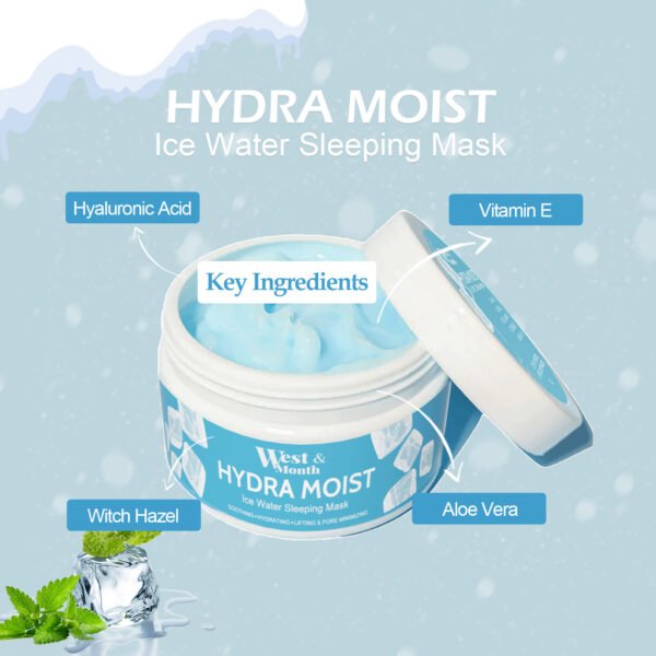 WestMonth Revitalizing Sleep Mask - A hydrating, moisturizing, and nourishing mask that deeply cleanses pores. A smear-on type of facial mask. - Image 9