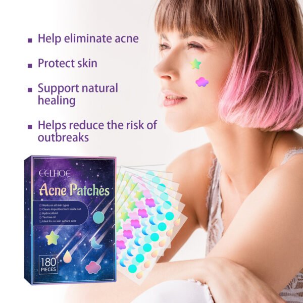 EELHOE Pimple patches. Hydrocolloid patches for facial skin to close pores and clean pimples