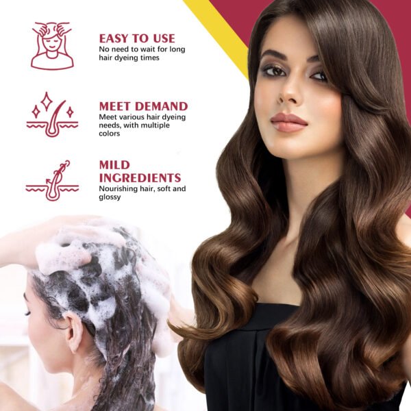 EELHOE Black Hair Hairdressing Shampoo Series is gentle, non irritating, and moisturizing, making it easy to change hair color and wash hair - Image 5