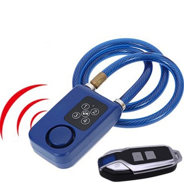Bicycle electric bike intelligent lock remote control password alarm lock shop office home anti-theft door lock steel wire lock - Image 3