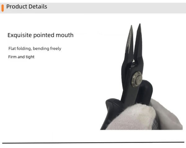 Junior tool sharp nose pliers, water mouth pliers, manual assembly, up to model, oblique mouth pliers, production set - Image 4