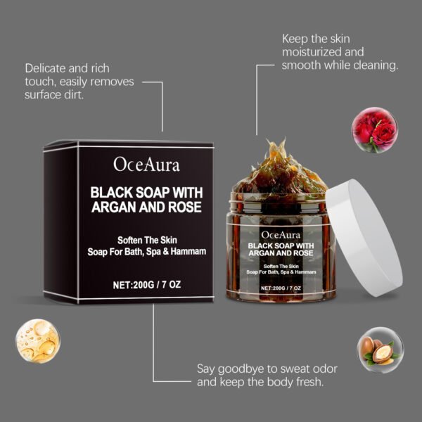 OceAura Bathing cleansing soap. Deeply cleanses the body, moisturizes the skin, eliminates odors and leaves a long - lasting fragrance. Cleansing soap paste - Image 9