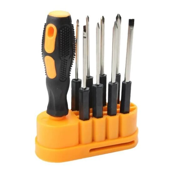 10 piece set of multifunctional household cross screwdriver dual-use straight plum blossom flat mouth screwdriver 9-in-1 combination set - Image 4