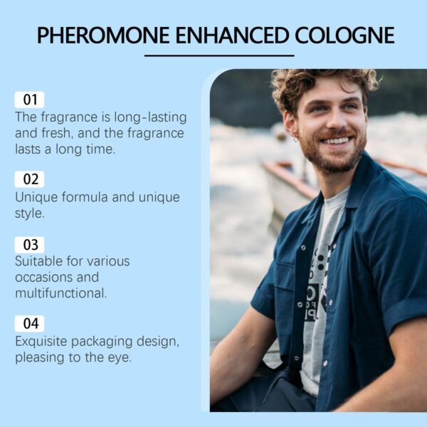 Pheromone Cologne for Men Men's cologne, with a mild fragrance. Men's perfume water. - Image 4