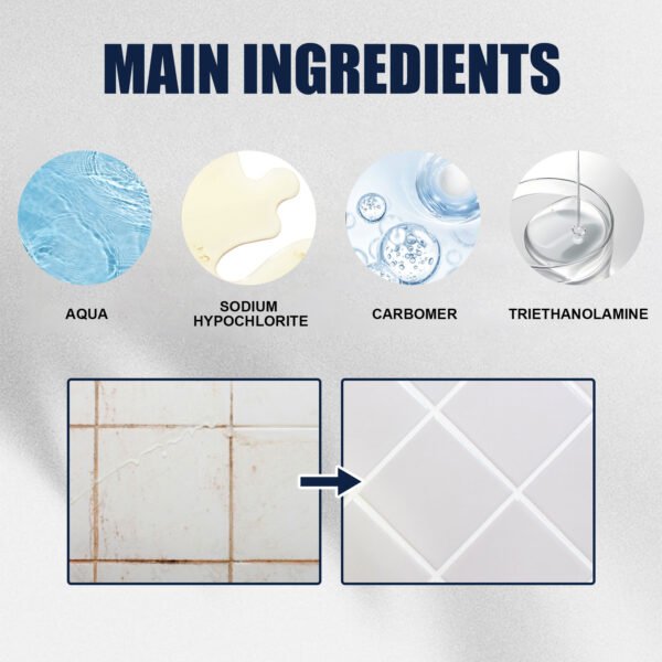 Jue Fish Mold Removal Gel Multi functional Mold Removal Agent Wall Tile Gap Bathroom Ceiling Cleaner - Image 15