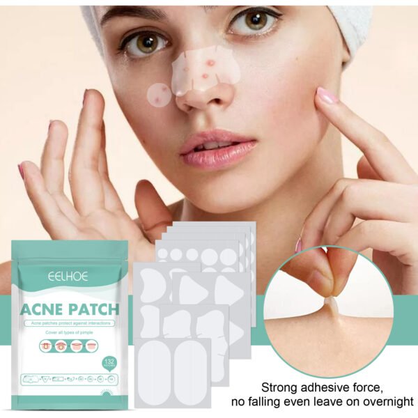 EELHOE Pimple patches. Gentle and non-irritating, they clean and comfort facial pores and skin. Care patches - Image 4