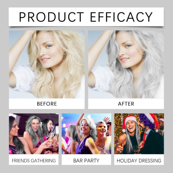 Hoegoa Grey Hair Cream provides long-lasting nourishment and plant extracts for hair care, trendy hair coloring and hair styling agents - Image 10