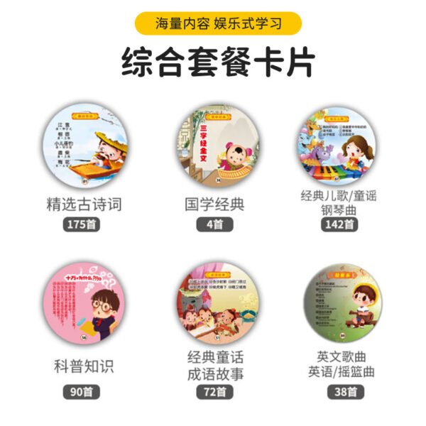 Early education machine for children aged 1-8 years old, intelligent phonograph, early education story listening machine, learning machine - Image 2