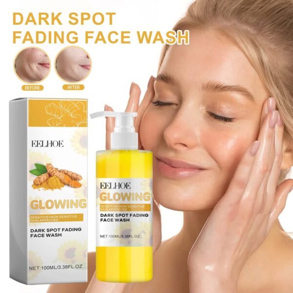 EELHOE Turmeric Radiance Cleanser. Deeply cleanses the face and removes makeup, leaving the skin refreshed and non-tightening. Turmeric Cleanser