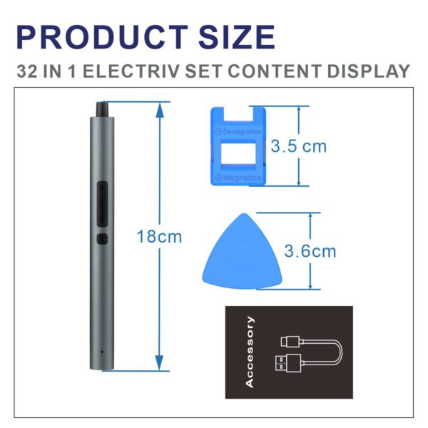 Electric screwdriver set cross-border precision maintenance tool mini electric screwdriver multifunctional disassembly tool - Image 2