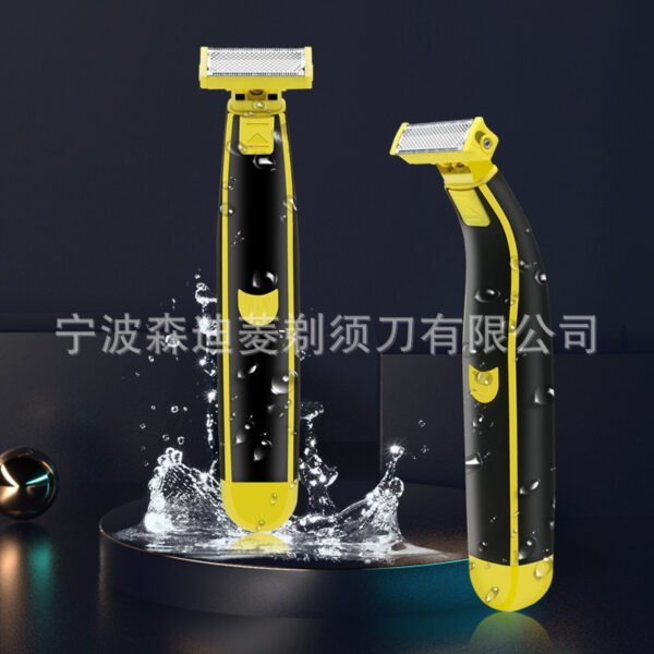 New men's electric shaver, men's shaver, small T-blade, leg hair, rechargeable hair remover for home use - Image 3