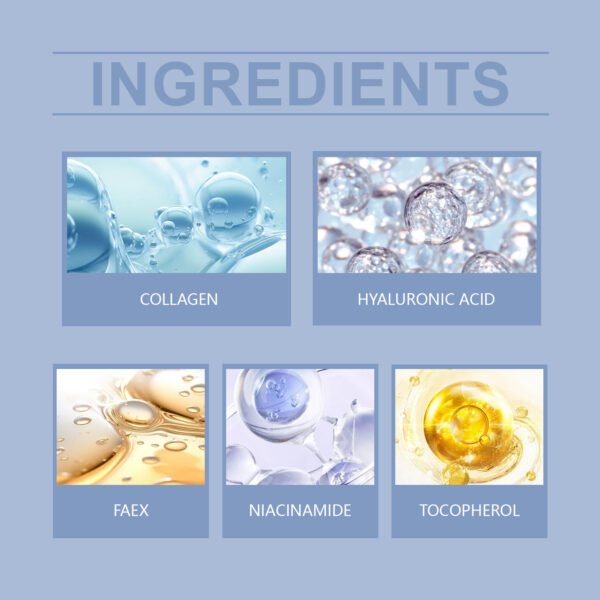 Jaysuing Collagen hydrating facial mask. It can fade fine lines, replenish moisture, tighten and moisturize the skin, and improve the skin condition - Image 4