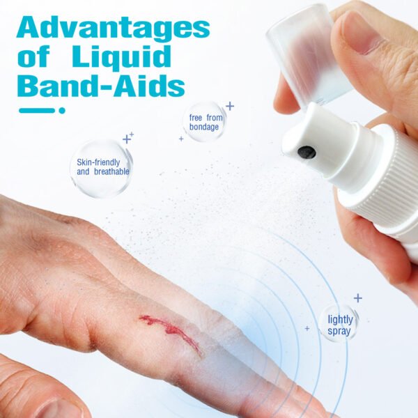 Jaysuing Waterproof liquid band - aid spray. A wound - protecting, invisible film - forming, waterproof and breathable nursing spray - Image 2