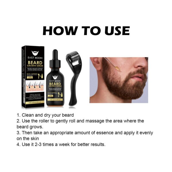 East Moon Beard care essence set for men - facial hair care for nourishment and maintenance - Image 8