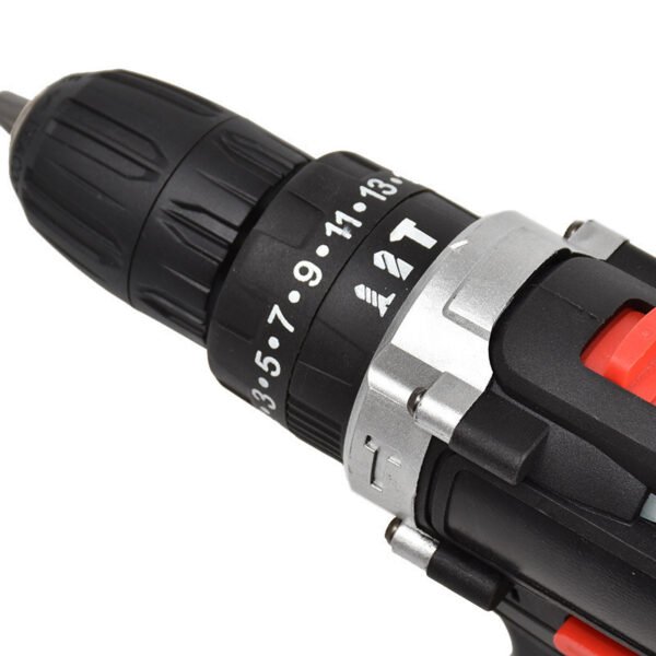 Household electric hand drill multifunctional industrial grade lithium electric drill charging screwdriver set impact power tool - Image 2