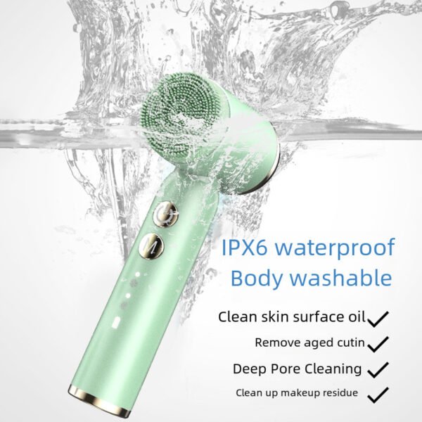 New electric facial cleanser, silicone beauty device, facial brush, facial cleanser, cleaning tool - Image 4