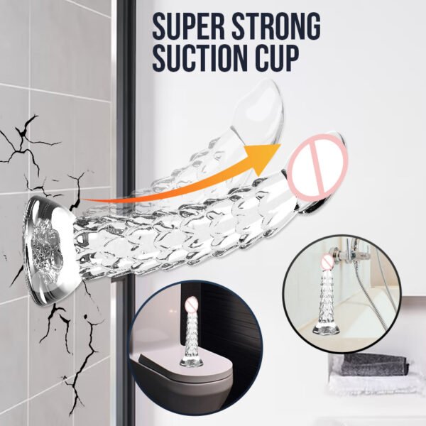 Transparent dragon scale anal plug unisex anal masturbation massager toy suction cup anal plug sm toy - Image 3