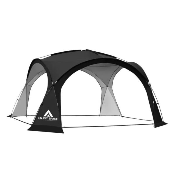 Outdoor tent, black glue zipper dome canopy, camping sunshade, camping equipment, wind and rainproof aluminum pole - Image 4