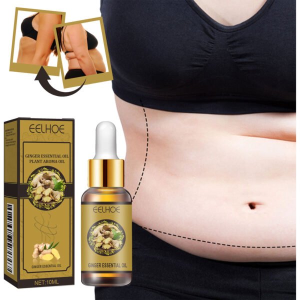 EELHOE Ginger Body Shaping Essential Oil Massage Tightens Belly, Thighs, Muscles, Shapes and Moisturizes Skin Body Beauty Essential Oil - Image 2