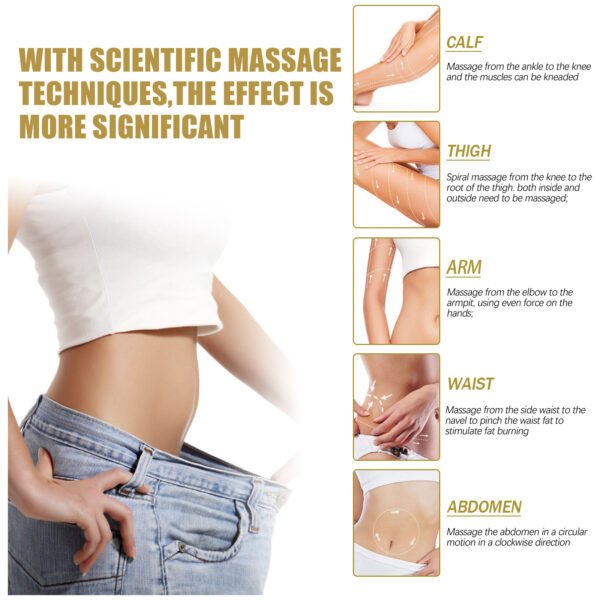 EELHOE Ginger Body Shaping Essential Oil Massage Tightens Belly, Thighs, Muscles, Shapes and Moisturizes Skin Body Beauty Essential Oil - Image 7