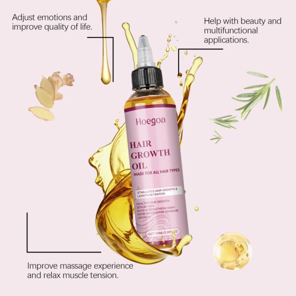 HOEGOA hair care oil improves dry and frizzy hair, nourishes smooth hair, scalp care hair oil - Image 9