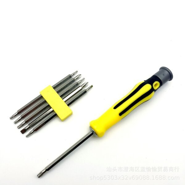6-in-1 multifunctional screwdriver set, 12-in-1 hardware tool manual double headed straight cross plum blossom, 13-in-1 - Image 5