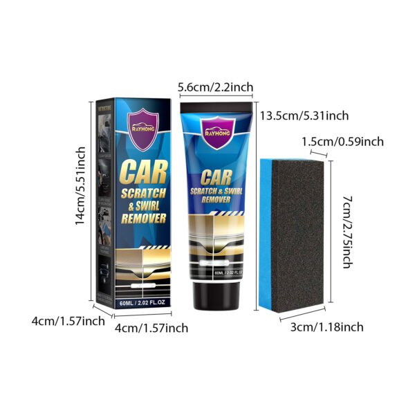 Rayhong Automobile scratch care paste. It is used for scratch polishing, touch-up painting, car maintenance and paint surface refurbishment. - Image 6