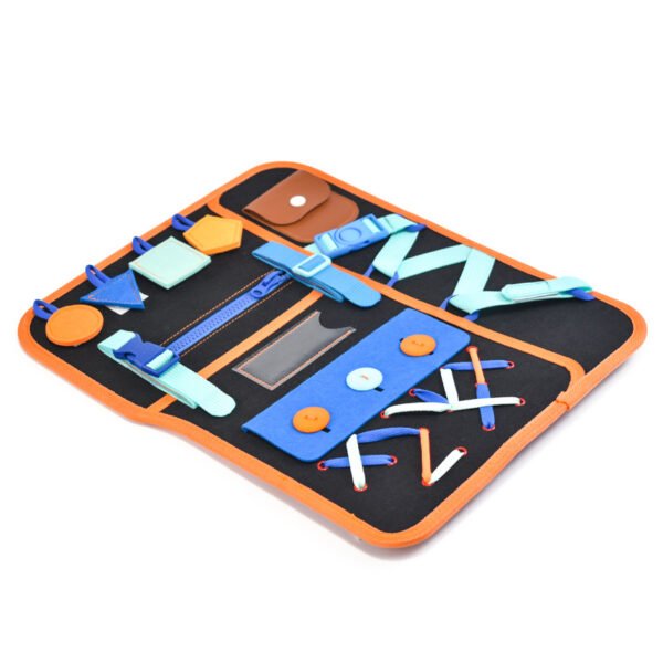 Felt Learning Board Felt Busy Board Puzzle Dressing Board Montessori Felt Busy Board Shoulder Style - Image 5