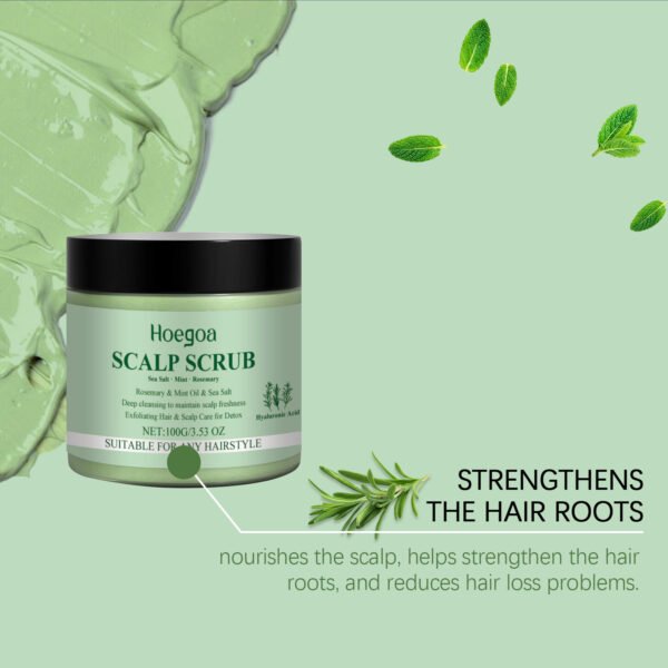 HOEGOA Rosemary scalp scrub. A gentle hair cleanser that moisturizes, cools, and soothes the scalp - Image 9