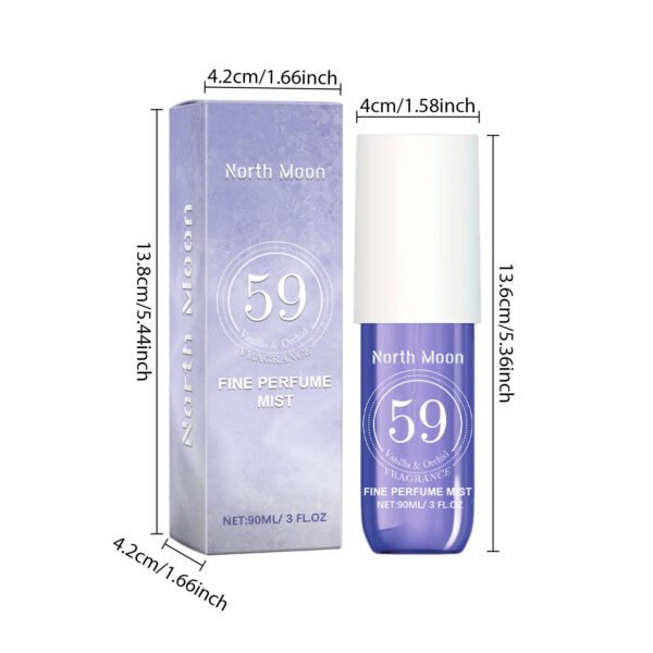 North Moon Vanilla perfume spray. Fresh and natural orchid fragrance, elegant and subtle and long - lasting delicate smell. A perfume for dates - Image 6