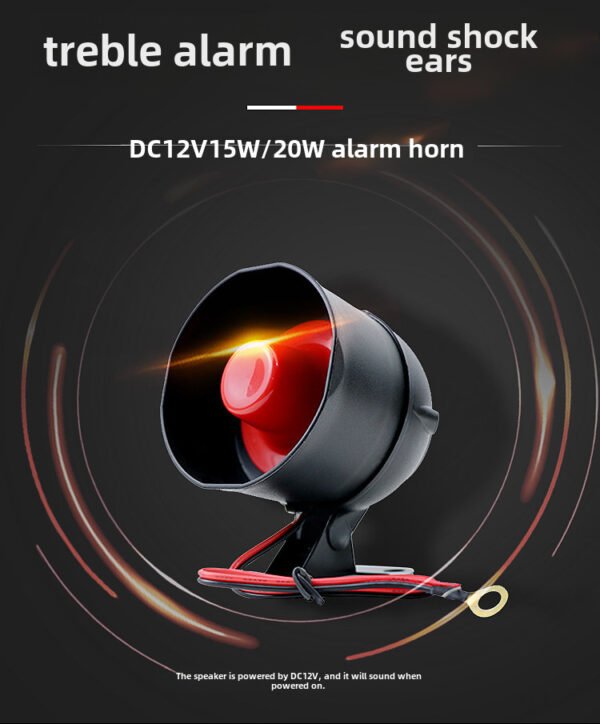 car anti-theft horn alarm, voice call horn 12v15w20w single tone six tone high tone - Image 3