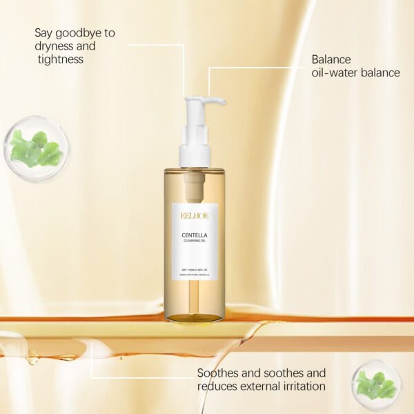 EELHOE Centella Asiatica Lightweight Makeup Remover Oil. It can gently and refreshingly clean the face and lips. Makeup remover for eyes and lips. - Image 9