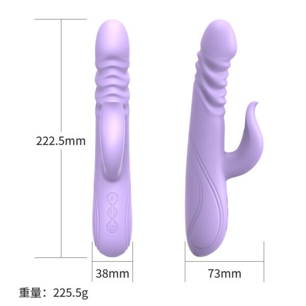 Multi frequency telescopic automatic heating G-spot instant tide direct insertion vibration massage stick, essential for women's cake and tide masturbator - Image 5
