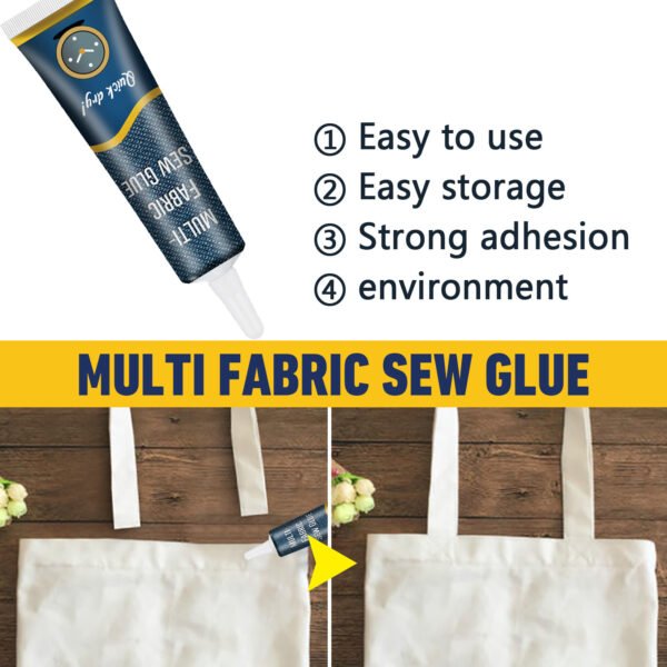 JUE-FISH Fabric mending glue, special glue for clothes, printing glue for pants, insole glue, glue for repairing holes in jeans and other fabrics - Image 4