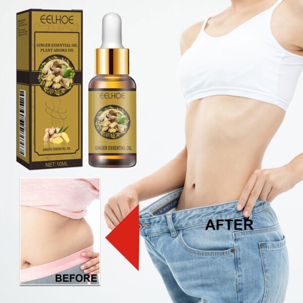 EELHOE Ginger Body Shaping Essential Oil Massage Tightens Belly, Thighs, Muscles, Shapes and Moisturizes Skin Body Beauty Essential Oil