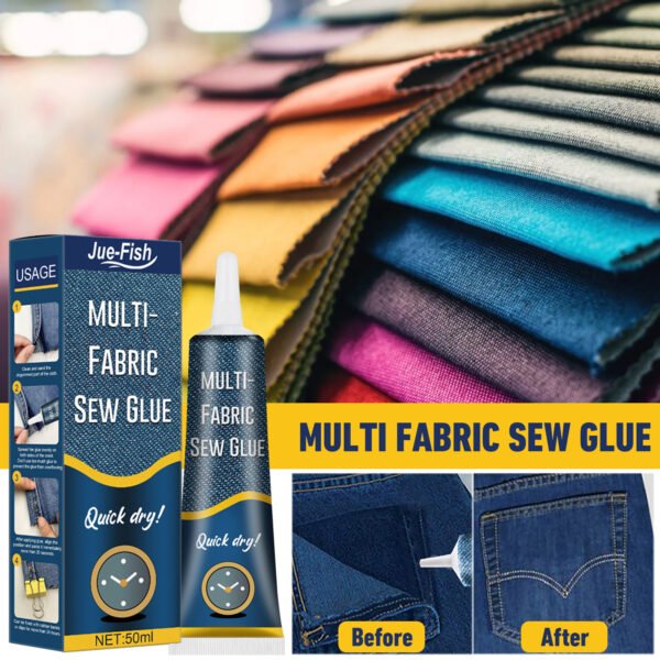 JUE-FISH Fabric mending glue, special glue for clothes, printing glue for pants, insole glue, glue for repairing holes in jeans and other fabrics - Image 10